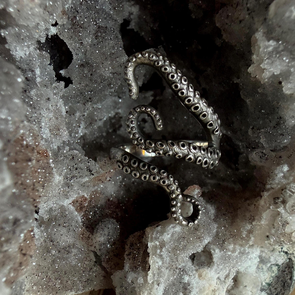 Tentacle Ring 925 Sterling Silver Ring