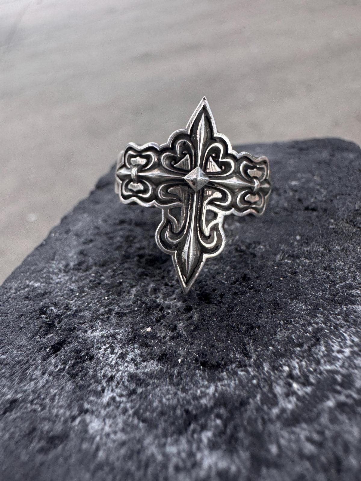 Medieval Cross Ring 925 Sterling Silver Ring