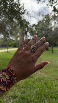 Gothic Cathedral Ring 925 Sterling Silver