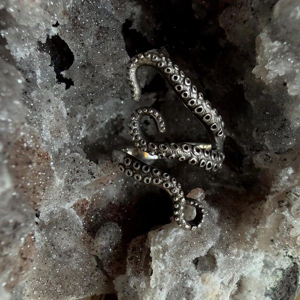 Tentacle Ring 925 Sterling Silver Ring