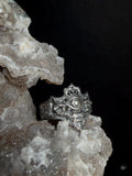 Gothic All-Seeing Eye Ring – Handcrafted Textured Statement Piece