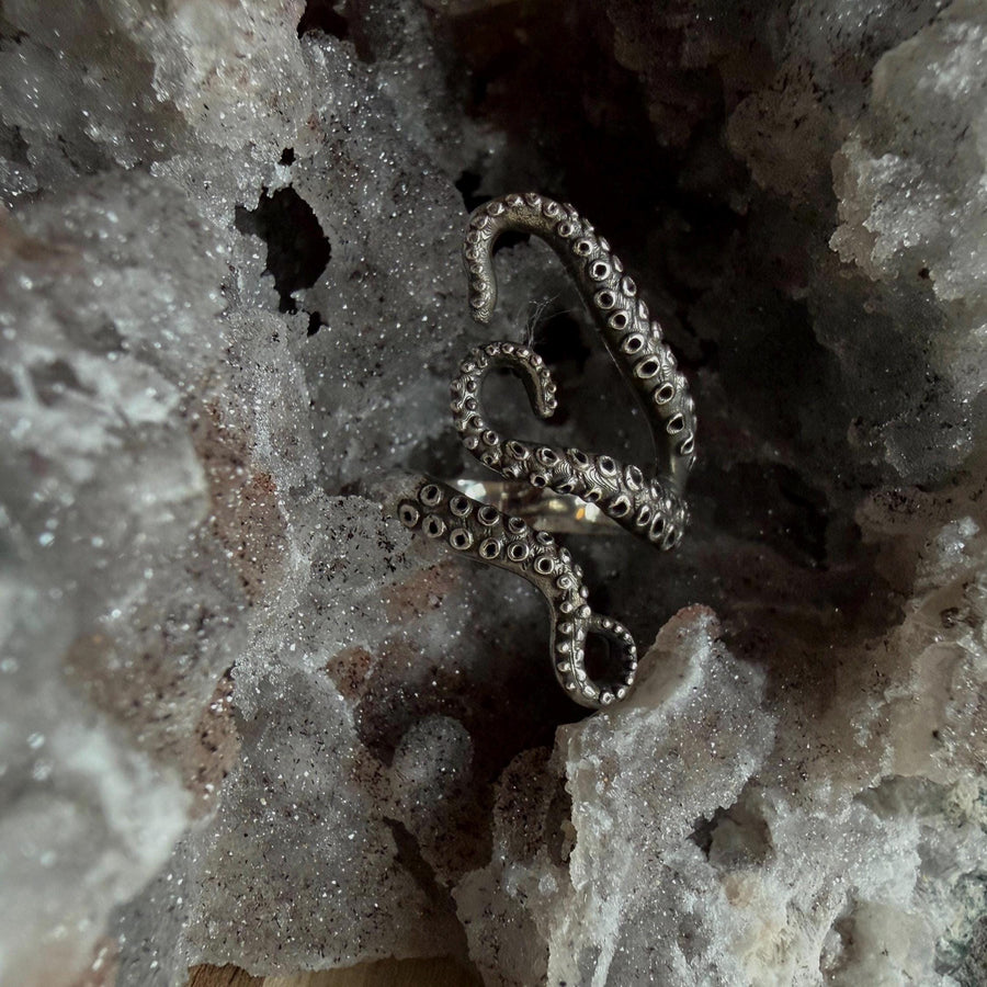 Tentacle Ring 925 Sterling Silver Ring