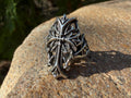 Gothic Cross Ring 925 Sterling Silver Ring