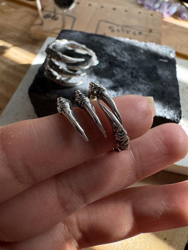 CLAW Gothic Emo 925 Sterling Silver Ring