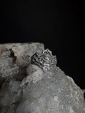 Gothic All-Seeing Eye Ring – Handcrafted Textured Statement Piece