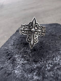 Medieval Cross Ring 925 Sterling Silver Ring