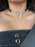 Silver Artisan Macrame Choker