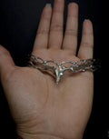 Silver Artisan Macrame Choker