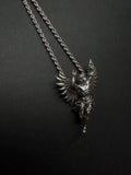 The Fall of Icarus Pendant — Winged Figure Necklace